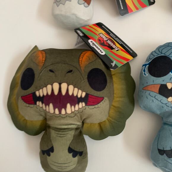 Funko POP! Plushies: 6'' Jurassic Lot Of 4 Beanbag Mini Plush New - Picture 3 of 10